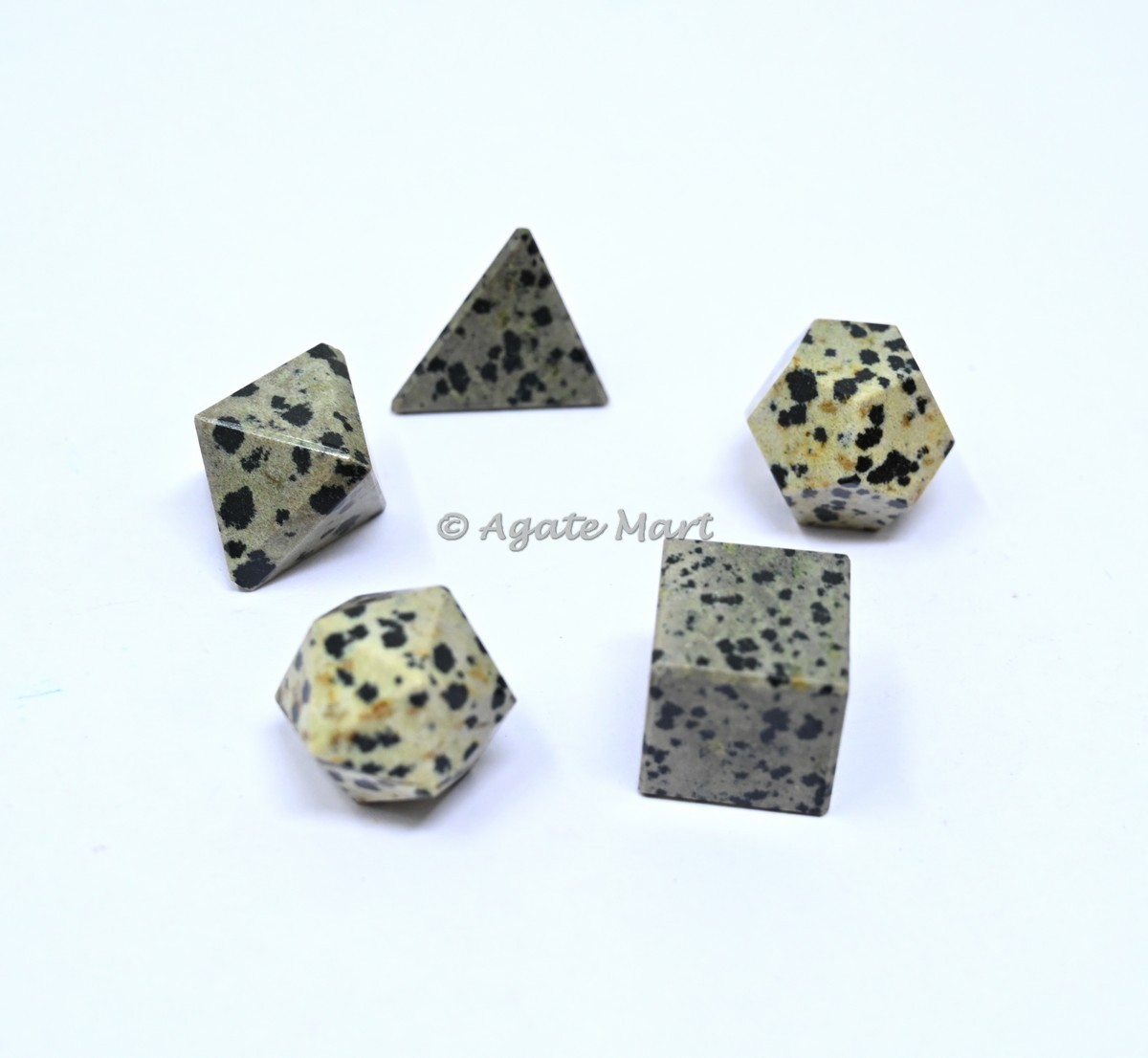 Dalmation Jasper Sacred 5 pcs Geometry Set