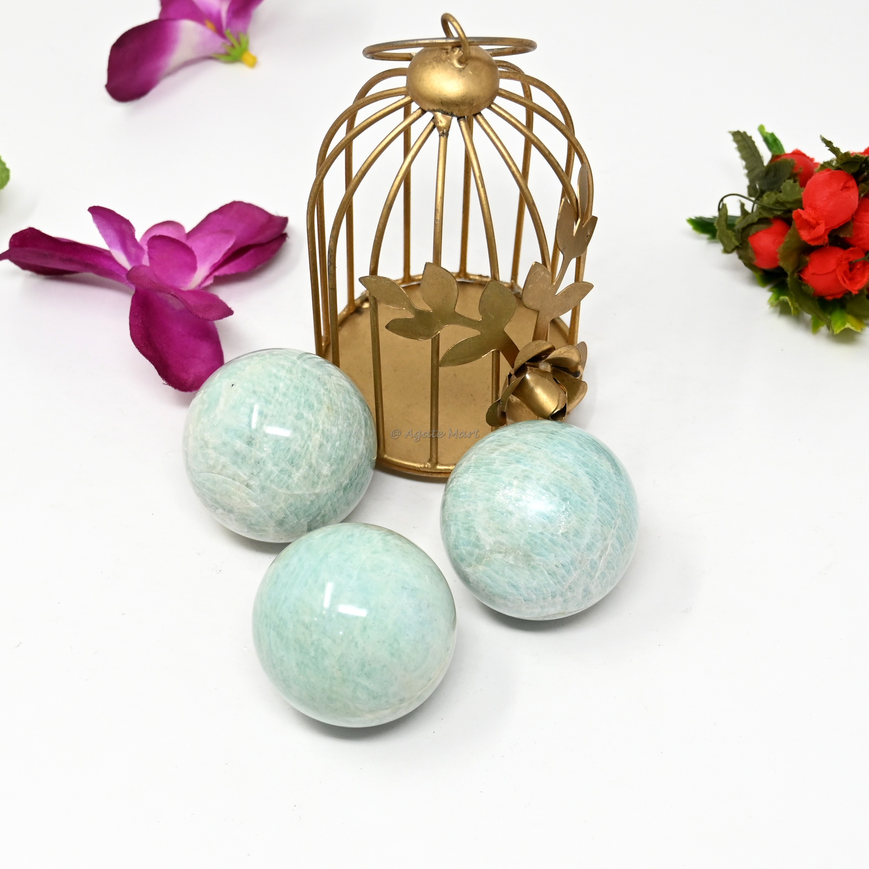 Amazonite Crystals Sphere