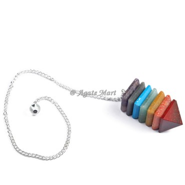 Bonded 7 Chakra Tower Pendulum