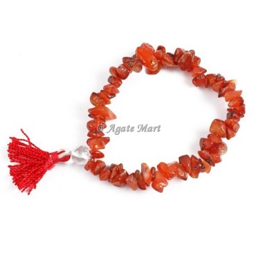 Carnelian Healing Chips Stones Bracelet