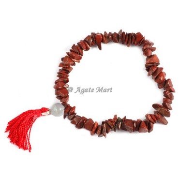 Red Jasper Power Chips Stones Bracelet
