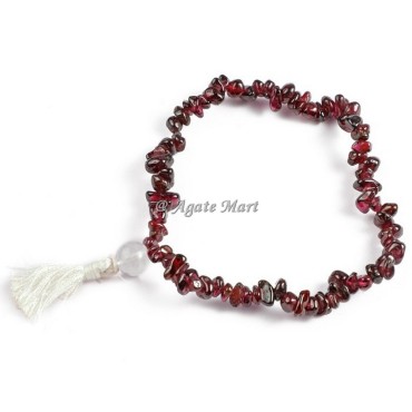 Garnet Chips Chips Stones Bracelet