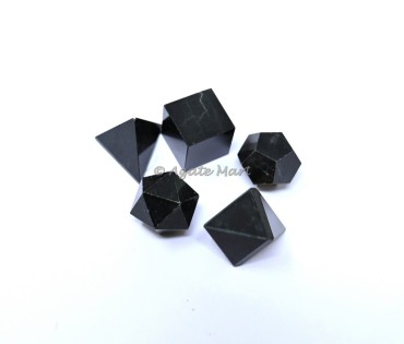 Black Tourmaline Sacred 5 pcs Geometry  Set