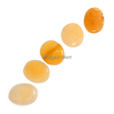 Golden Quartz Healing Crystals Palm Stone