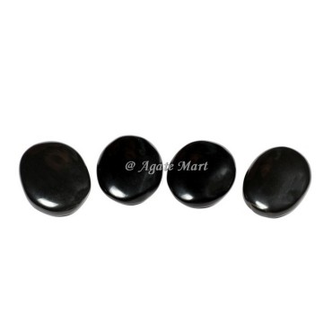 Black Agate Healing Crystals Palm Stone