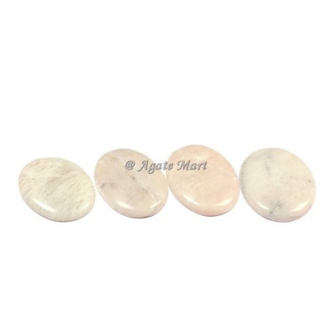 Cream Moonstone Healing Crystals Palm Stone