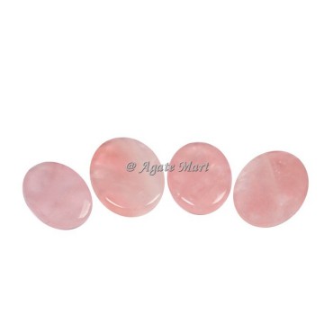 Rose Quartz Healing Crystals Palm Stone