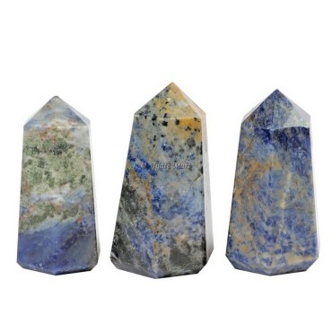 Sodalite Faceted Obelisk