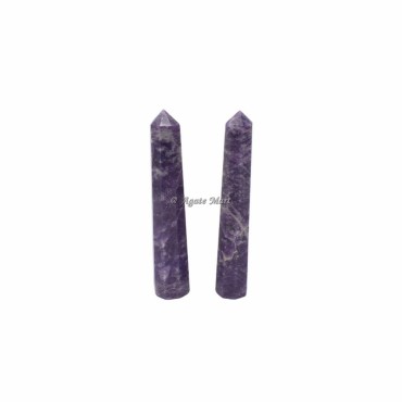 Lepidolite Faceted Obelisk