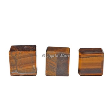 Tiger Eye Crystal Cube