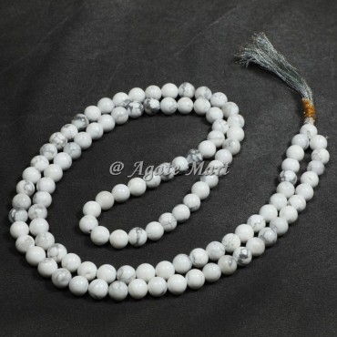 Howlite Prayer 108 Beads Japa Mala