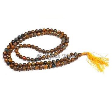 Tiger Eye Prayer 108 Beads Japa Mala