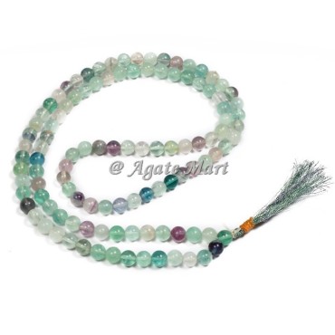 Rose Quartz With Rudraksha Prayer 108 Beads Japa Mala