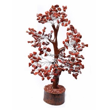 Red Jasper Mseal 300 Chips Silver Wire Tree