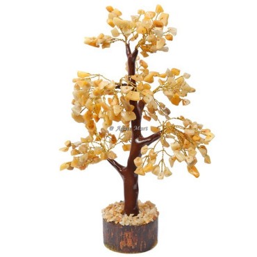 Golden Quartz Mseal 300 Chips Golden Wire Tree