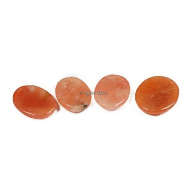 Peach Aventurine Thumb Worry Stone