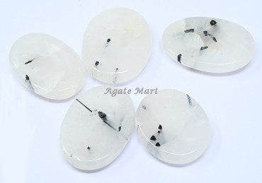 Black Rutile Worry Stones