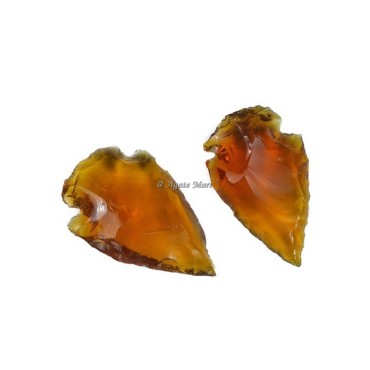 Golden Glass Arrowheads