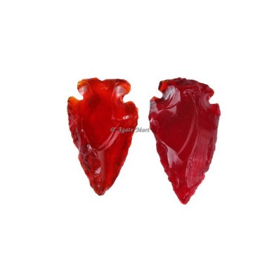 Red Glass Arrowheads