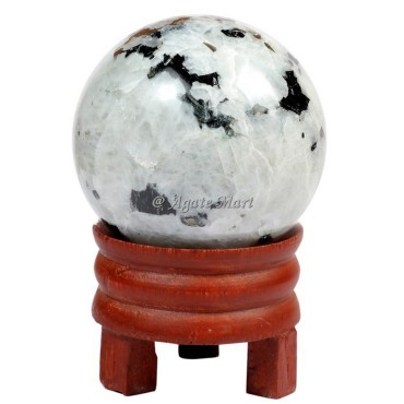 Rainbow Moonstone Crystals Sphere