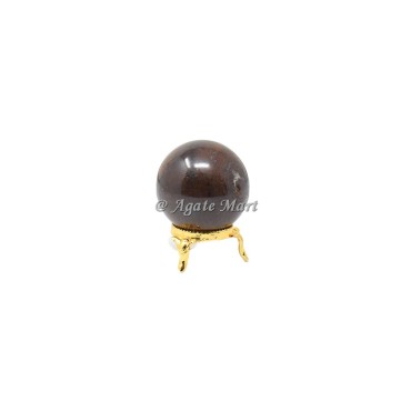 Garnet Crystals Sphere With Brass Stand