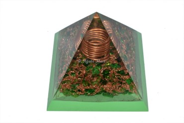 Green Aventurine EMF Protection Orgonite Pyramid