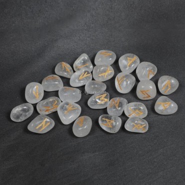 Crystal Quartz Rune Set