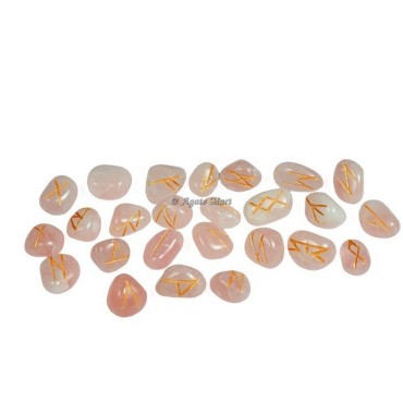 Rose Quartz Rune Set