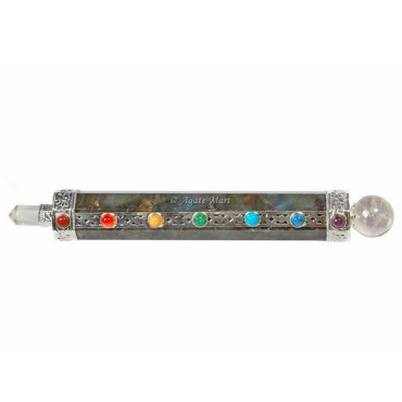 Labrodrite 7 Chakra Healing Stick Wand