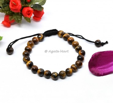 Tiger Eye Adjustable Bracelet