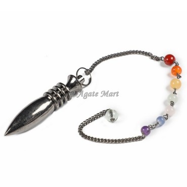 Silver Karnak 7 Chakra Brass Pendulum