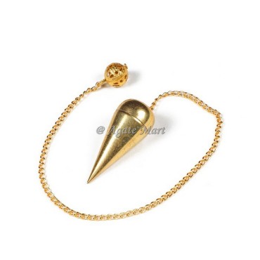 Openable Golden Brass Plain Brass Pendulum