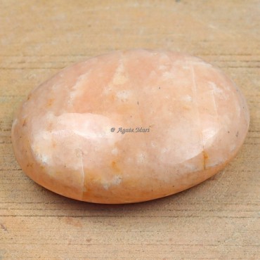 Peach Aventurine Palm Stones