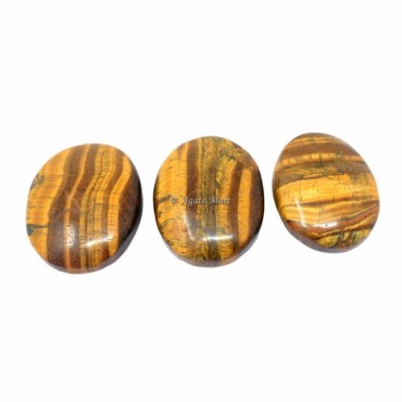 Tiger Eye Palm Stone
