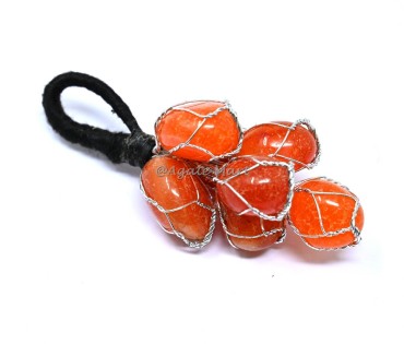 Carnelian Tumbled Stone Hanging For Door And Home