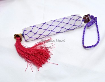 Selenite Purple Thread Hanging For Home And Door