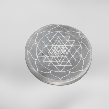 Yantra Chakra Selenite Charging Plate