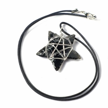 Smokey Quartz Moon with Tree of life Pendants