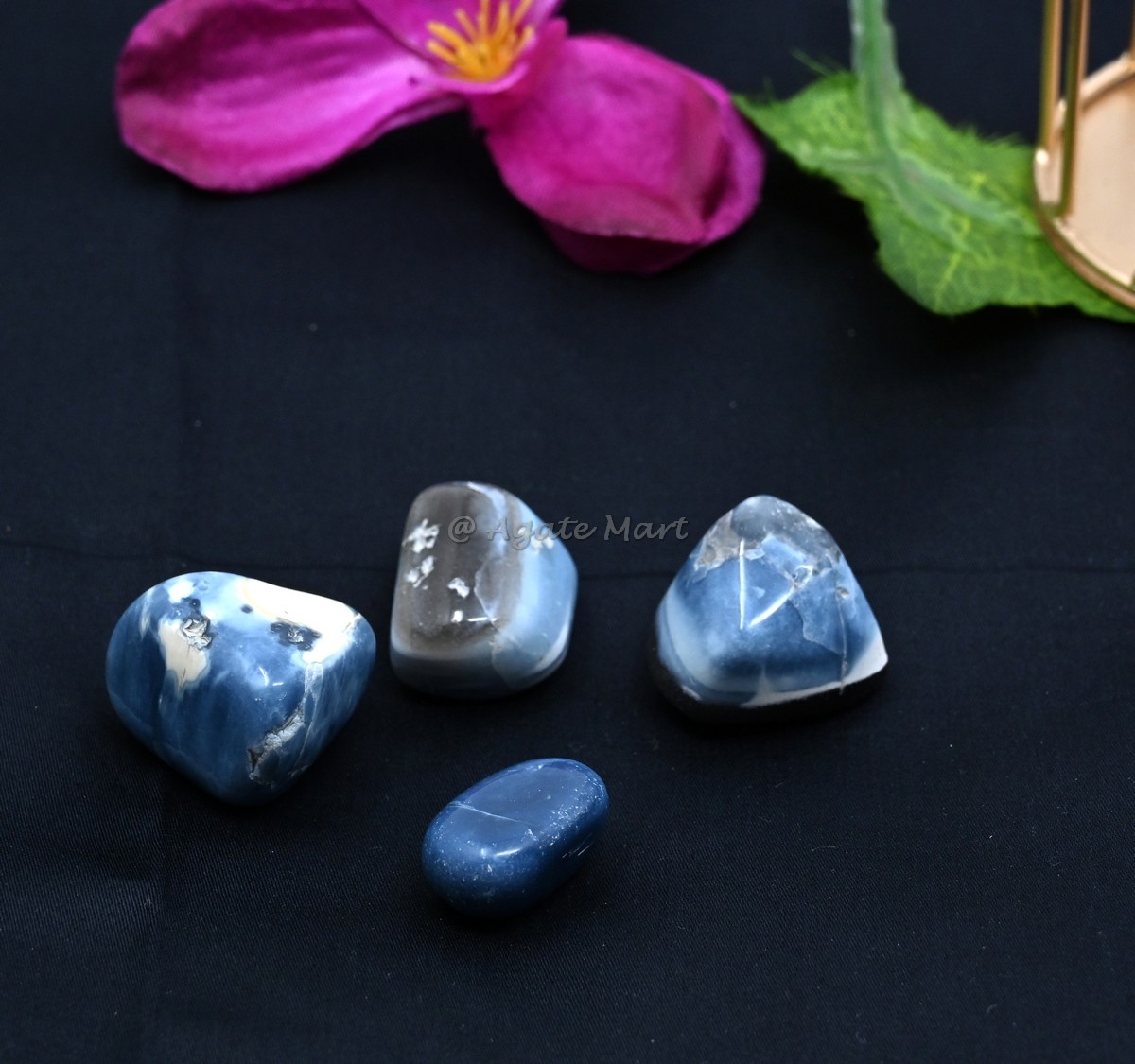 Blue Opal Tumbled Stones
