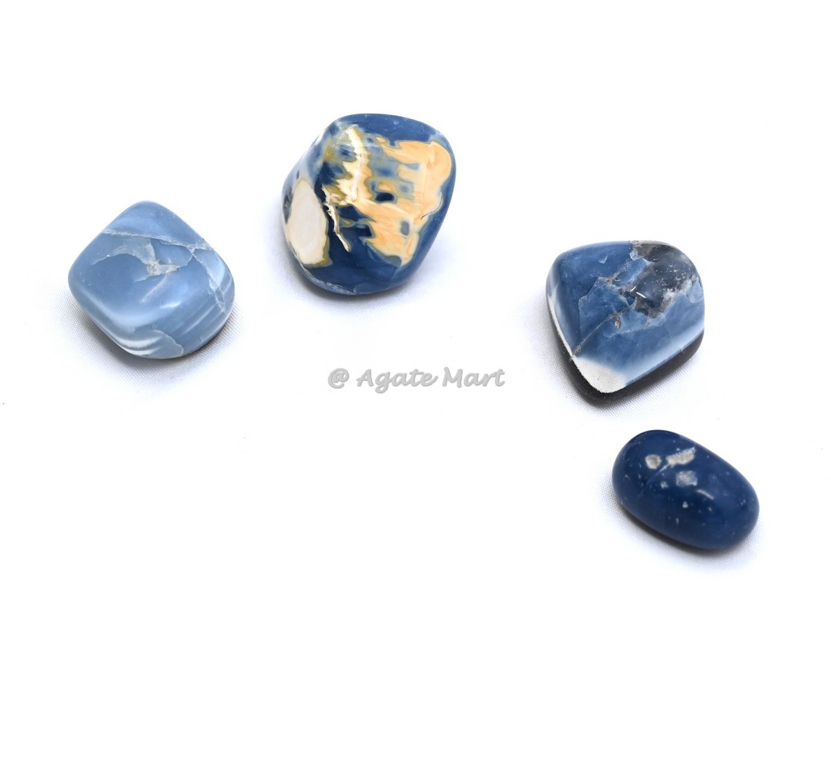 Blue Opal Tumbled Stones