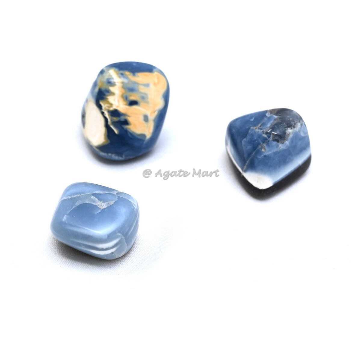 Blue Opal Tumbled Stones