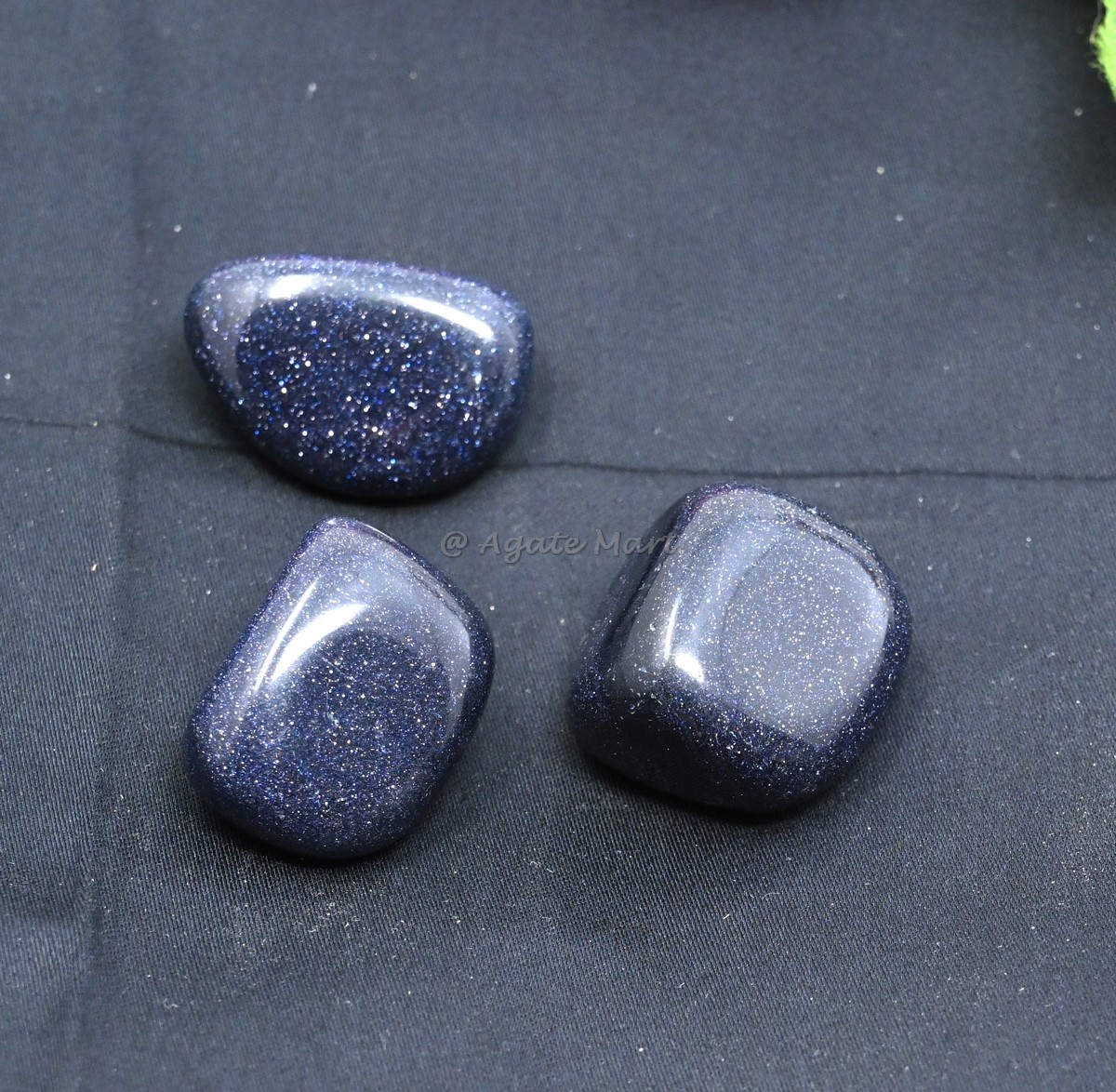 Blue Sunstone Tumbled Stones